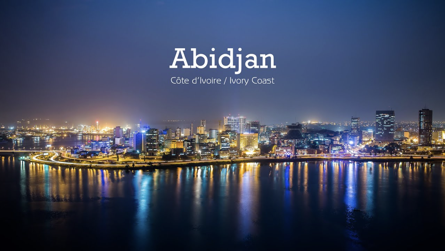 Skyline of Abidjan across the lagoon